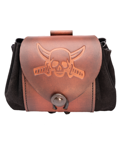 Trollfelsen_Gürtelbeutel_Jolly_Roger_Antik